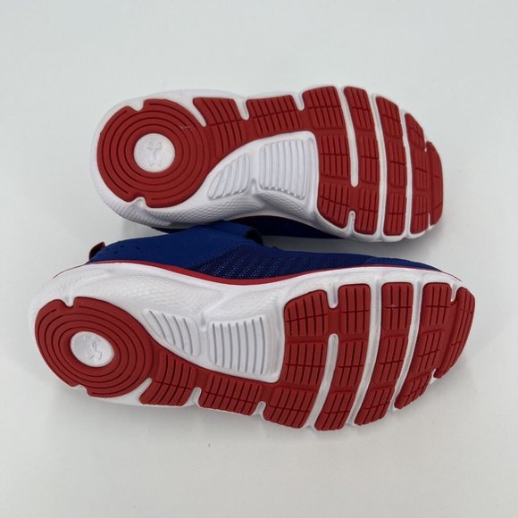 Under Armour Boy Assert 8 Athletic Running Shoes sz 12 Kid's Royal Blue/Red NEW - Picture 6 of 6
